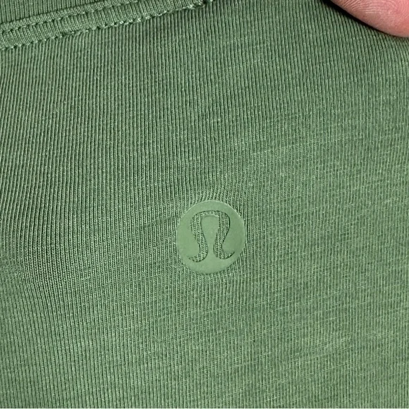 Lululemon Back In Action Long Sleeve Dress Green Shift Oversized Casual Size XL - Picture 5 of 11